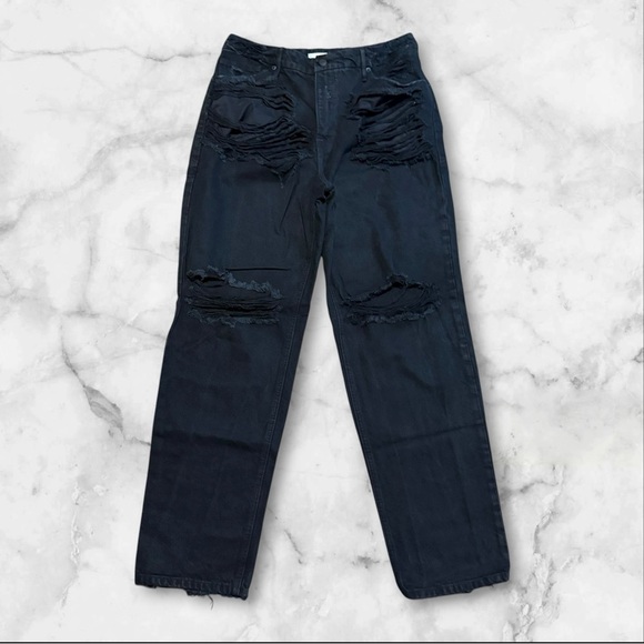 Good American Denim - 👖 Good American | Good Legs Distressed Jeans | Black |  Size 10/30